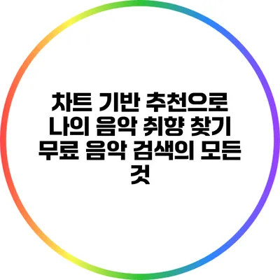 차트 기반 추천으로 나의 음악 취향 찾기: 무료 음악 검색의 모든 것